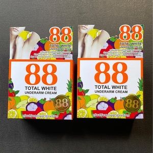 2x 88 Total White Underarm Cream Armpits Radiant Whitening Reduce Dull Skin 35g